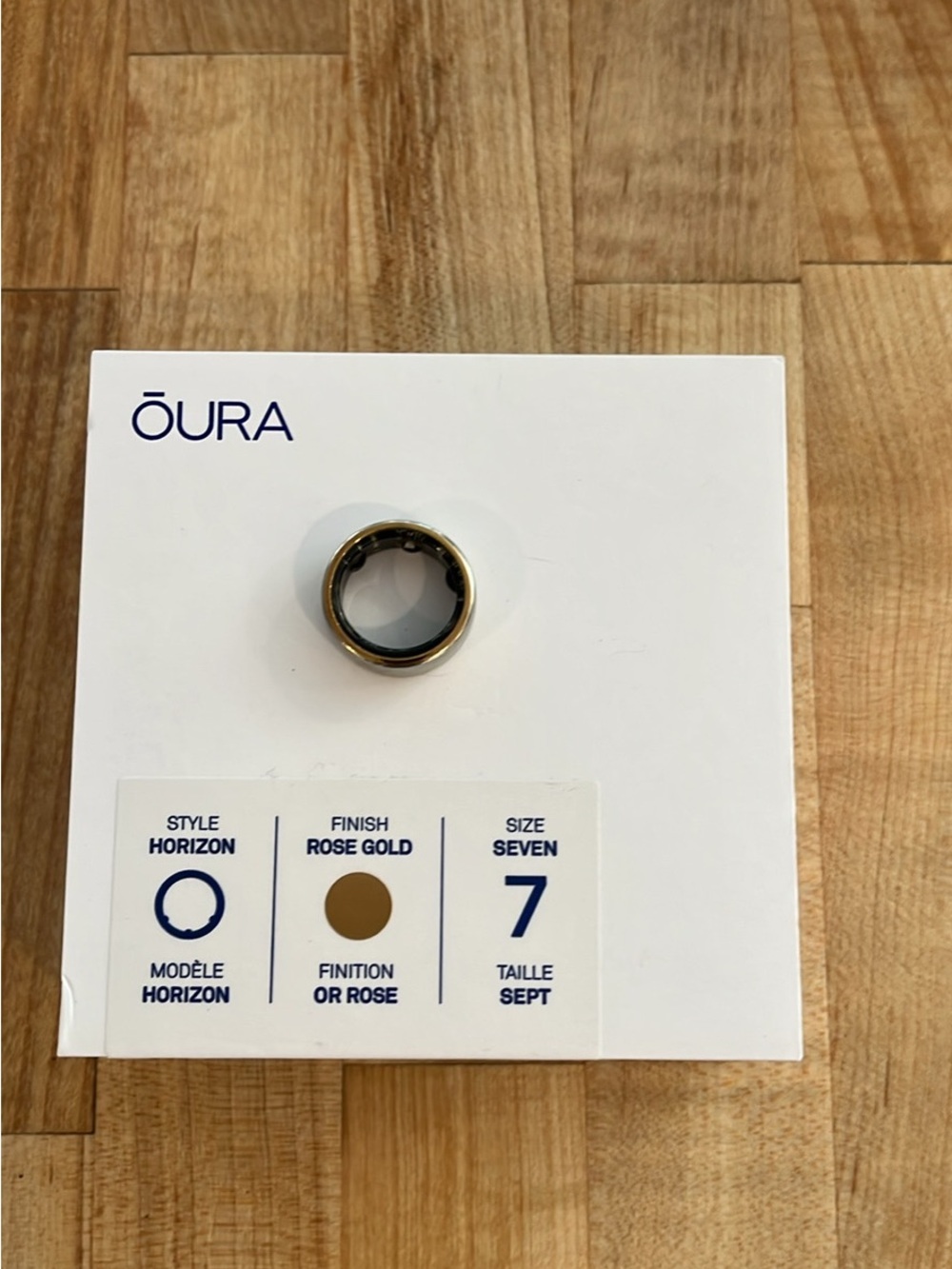 Oura Horizon Ring Rose gold 7